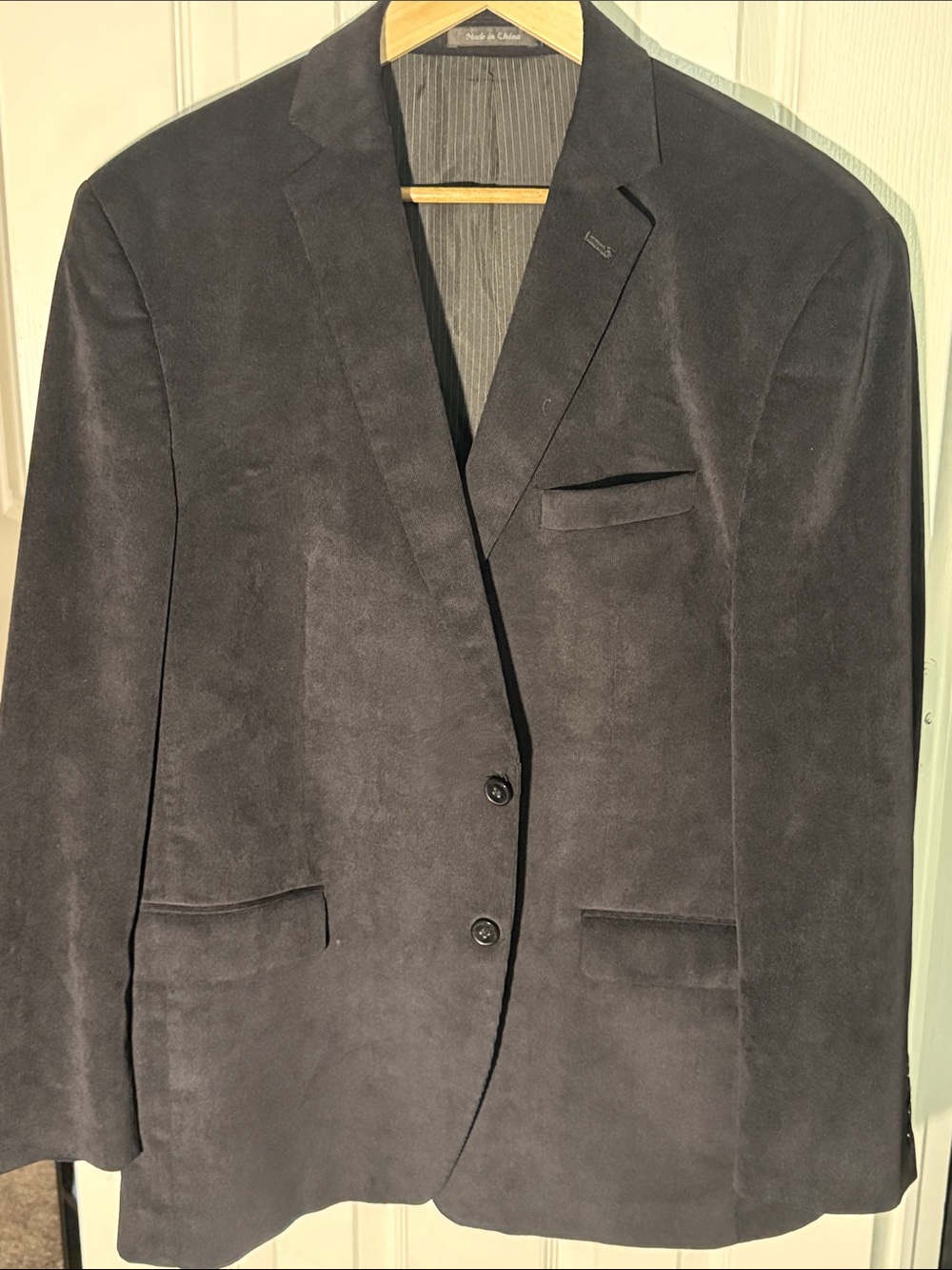 Calvin Klein Black Corduroy Sport Coat